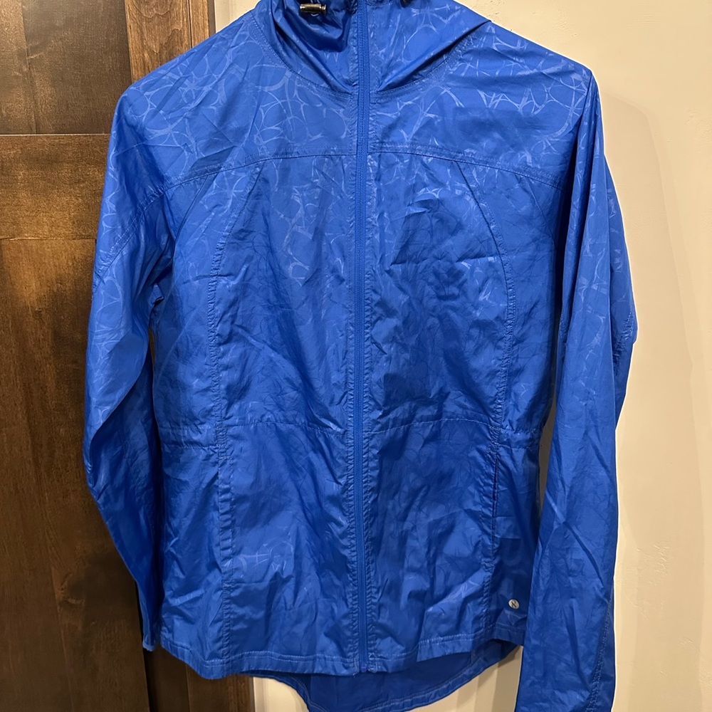 Women’s Layer8 Royal Blue Lightweight Zip-Up Windbreaker Jacket | Size Medium